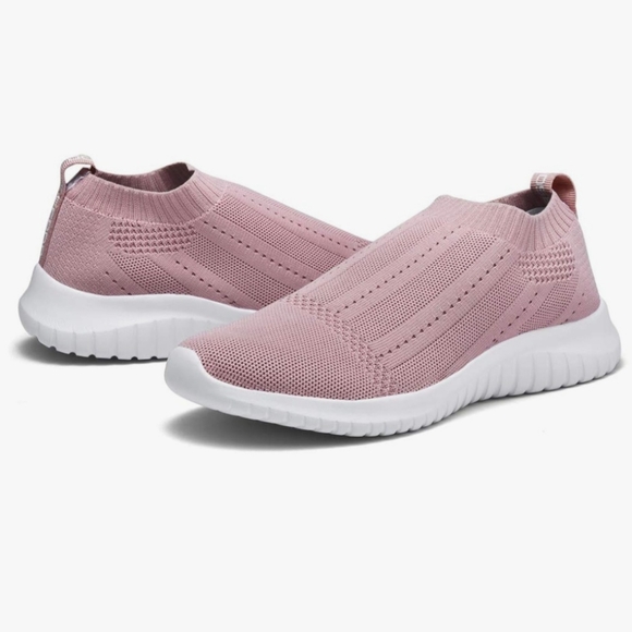 TIOSEBON Women's Walking Sock Shoes Elastic Knit Lightweight Slip on Breathable - Picture 6 of 7